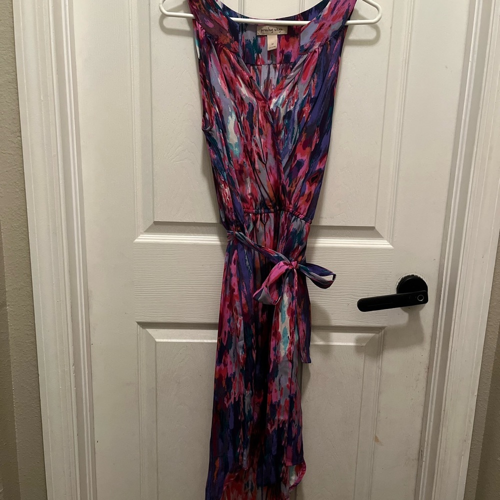 Presley Sky Sleeveless Floral Dress